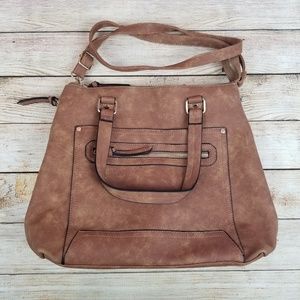 Tan Cognac Crossbody Purse